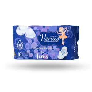 Velona Venus Teen Sanitary Napkins – Regular Flow – 16pcs