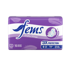 Fems Drytex Wings 16s Pack